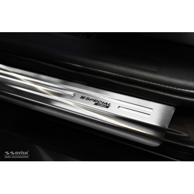 Накладки на пороги (Avisa, 2/12013) Mitsubishi Outlander III 2012-2015 бренд – Avisa главное фото